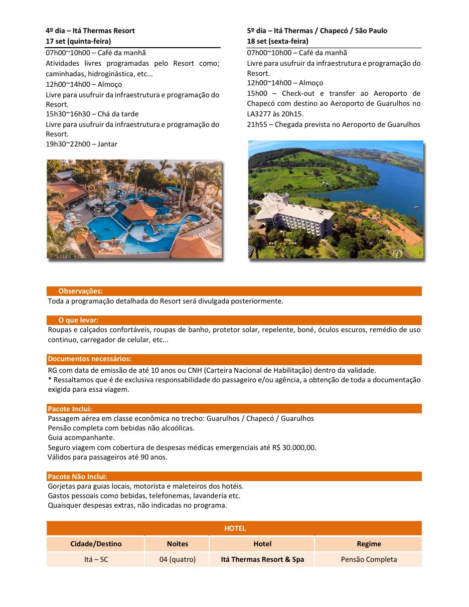Itá Thermas Resort — página 2