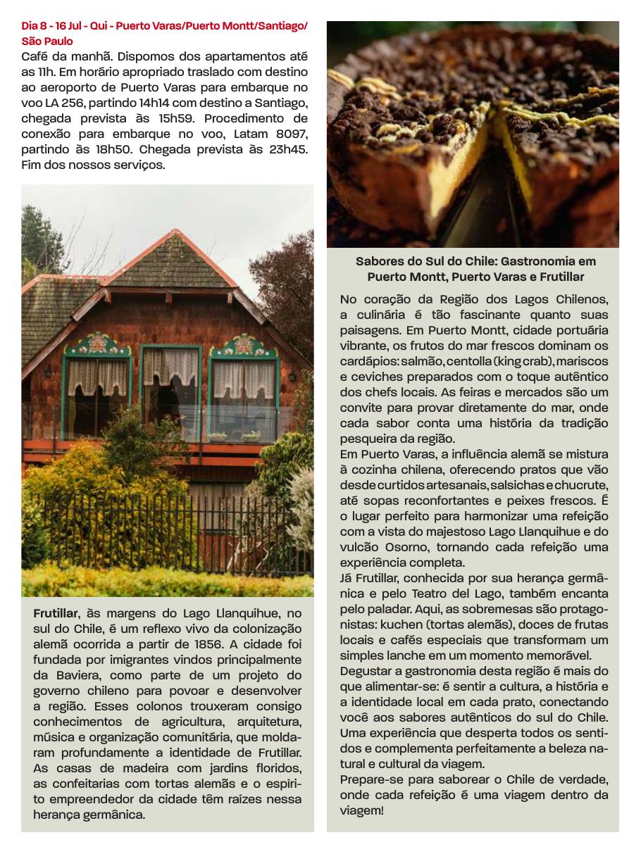 Lagos Chilenos — saída de julho — página 8